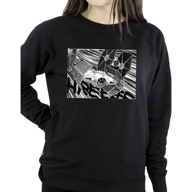 Li-cense Star wars dames anime vliegtuig sweatshirt UTBI38530_black large