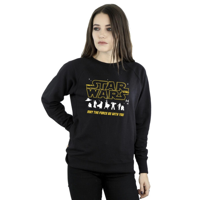 Li-cense Star wars dames silhouetten force sweatshirt UTBI38479_black large