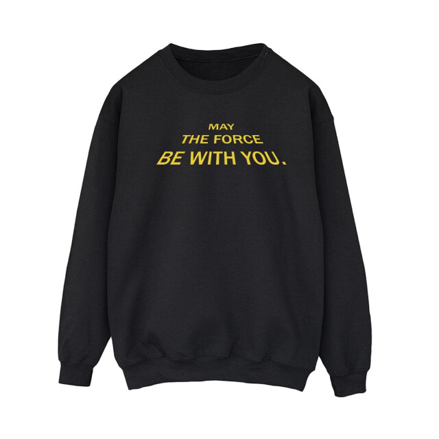 Li-cense Star wars dames may the force opening crawls sweatshirt UTBI38494_black large