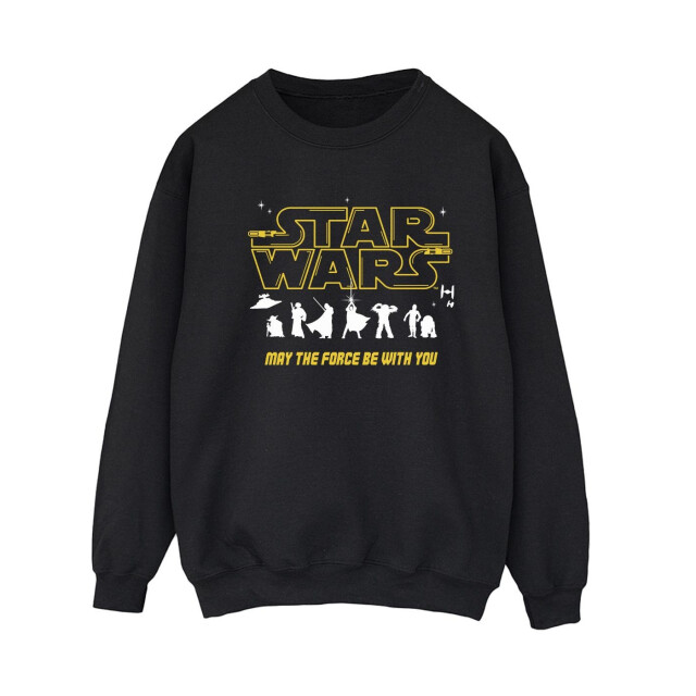 Li-cense Star wars dames silhouetten force sweatshirt UTBI38479_black large