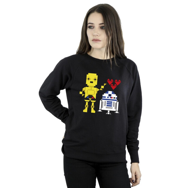 Li-cense Star wars dames hart robot sweatshirt UTBI38416_black large