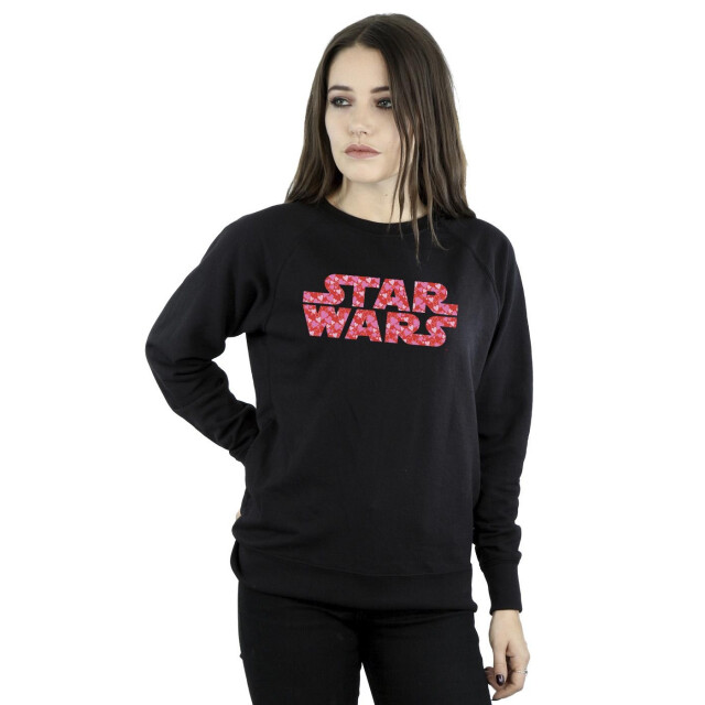 Li-cense Star wars dames sweatshirt met hart logo UTBI38415_black large