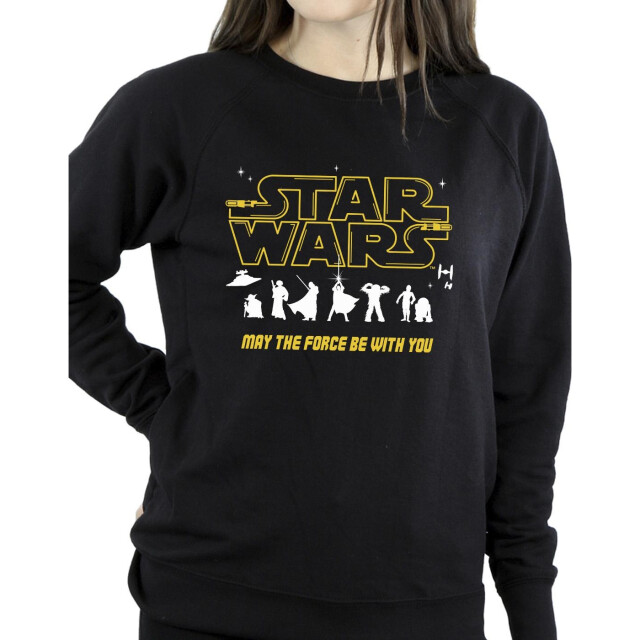 Li-cense Star wars dames silhouetten force sweatshirt UTBI38479_black large