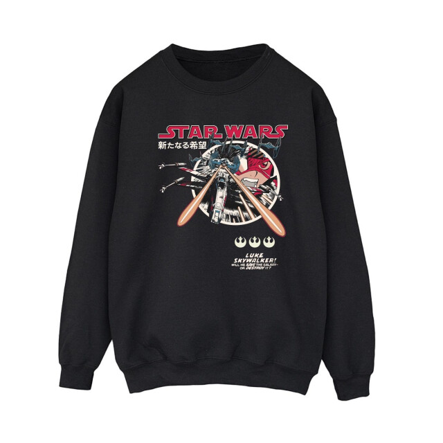 Li-cense Star wars dames klassiek luke manga sweatshirt UTBI38381_black large