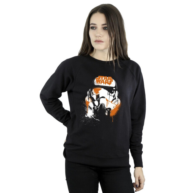 Li-cense Star wars dames halloween stormtrooper helm sweatshirt UTBI38303_black large