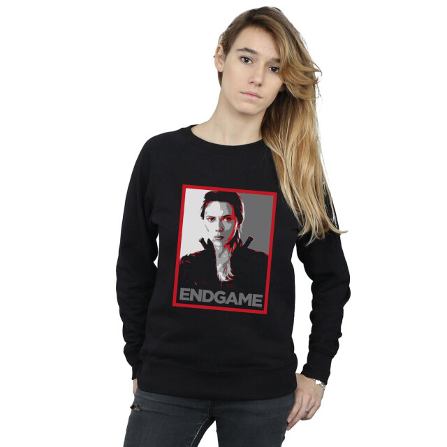 Li-cense Marvel dames avengers endgame black widow poster sweatshirt UTBI3815_black large