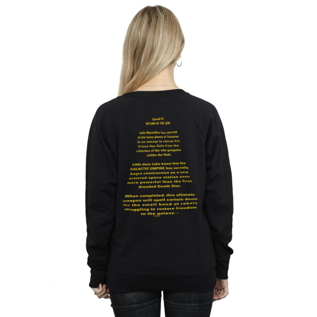 Li-cense Star wars dames return of the jedi opening crawl badge sweatshirt UTBI38122_black large