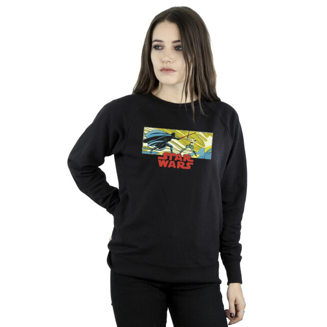 Li-cense Star wars dames strip luke en vader sweatshirt UTBI38220_black large