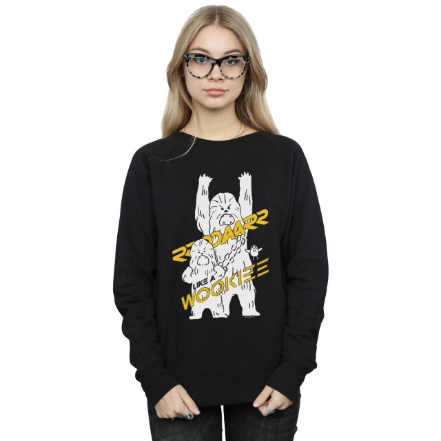 Li-cense Star wars dames roar like a wookiee sweatshirt UTBI38167_black large