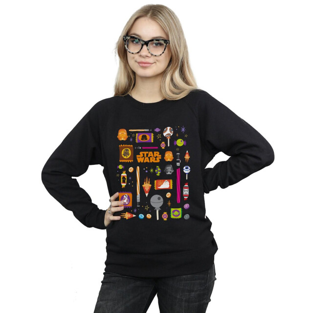 Li-cense Star wars dames halloween verwennerij sweatshirt UTBI38037_black large