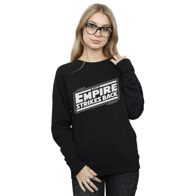 Li-cense Star wars dames the empire strikes back logo sweatshirt UTBI38164_black large