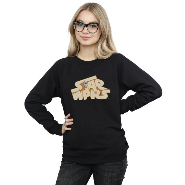Li-cense Star wars dames tatooine jumble logo sweatshirt UTBI37859_black large