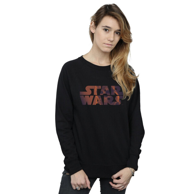 Li-cense Star wars dames chewbacca logo sweatshirt UTBI37882_black large