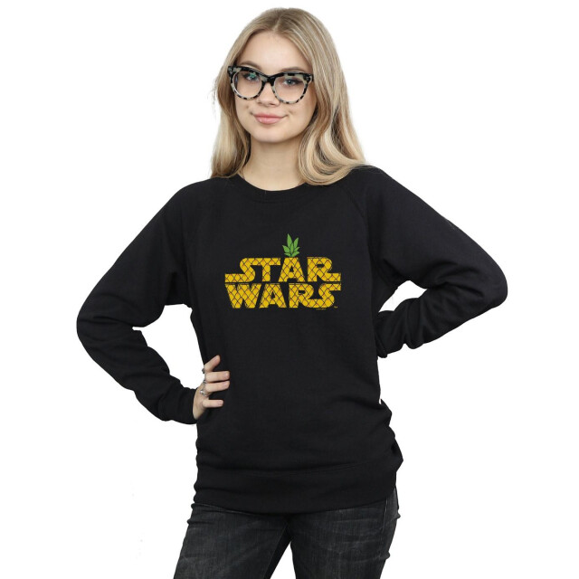 Li-cense Star wars dames sweatshirt met ananaslogo UTBI37809_black large