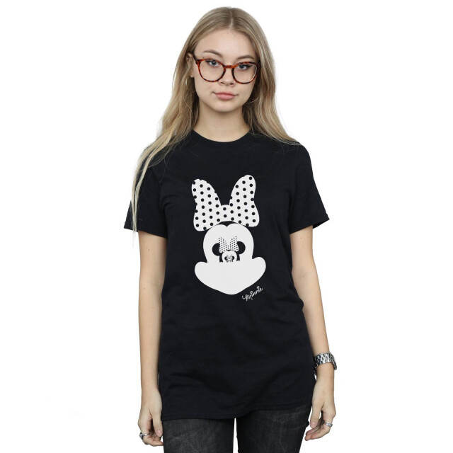 Li-cense Disney dames minnie mouse spiegel illusie katoenen vriendje t-shirt UTBI35848_black large