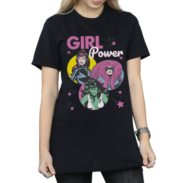 Li-cense Marvel comics dames girl power katoenen vriendje t-shirt UTBI34390_black large