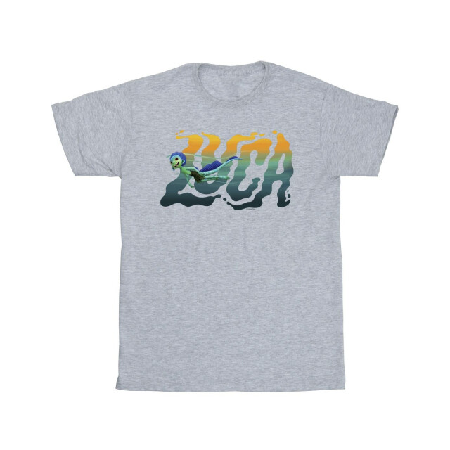 Li-cense Disney meisjes luca zwem katoenen t-shirt UTBI23669_sportsgrey large