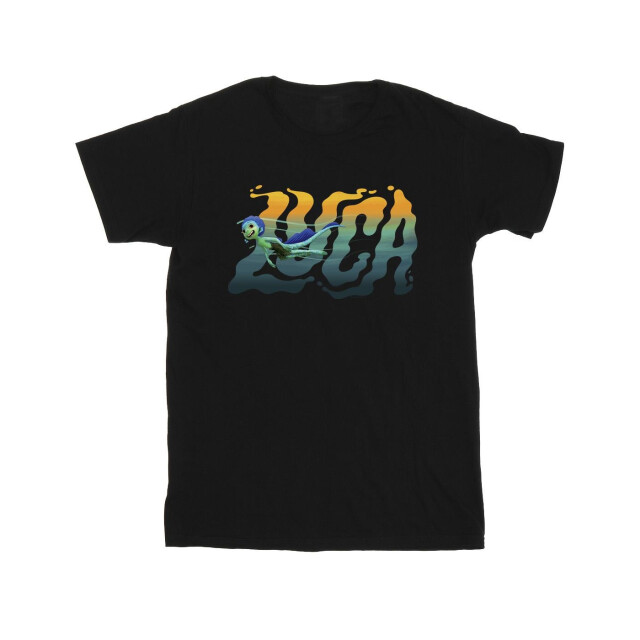 Li-cense Disney meisjes luca zwem katoenen t-shirt UTBI23669_black large