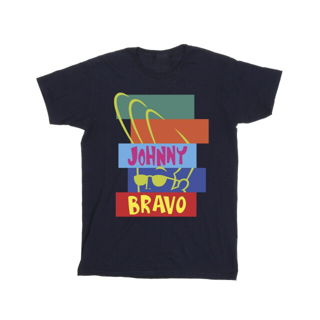 Li-cense Johnny bravo heren rechthoek pop art t-shirt UTBI32097_navyblue large