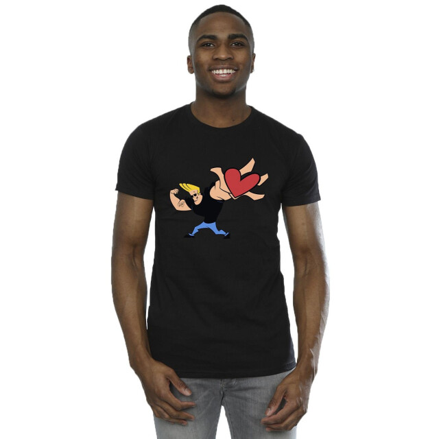 Li-cense Johnny bravo heren hart cadeau t-shirt UTBI32077_black large