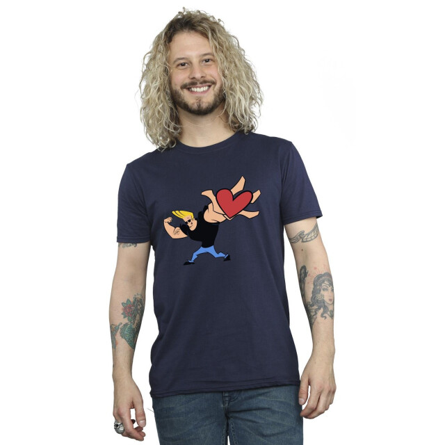 Li-cense Johnny bravo heren hart cadeau t-shirt UTBI32077_navyblue large
