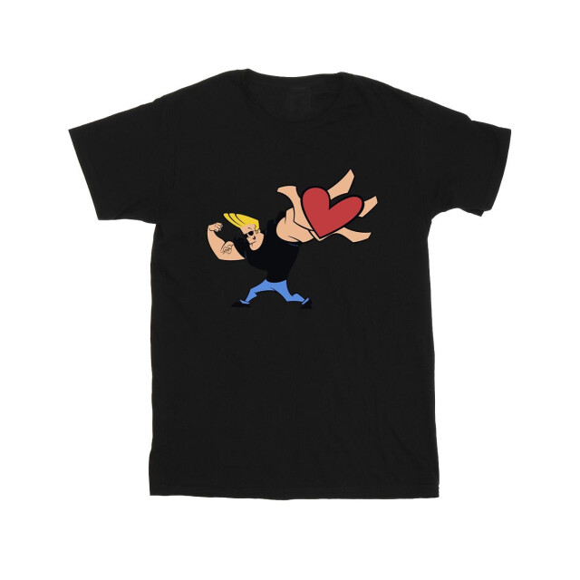 Li-cense Johnny bravo heren hart cadeau t-shirt UTBI32077_black large