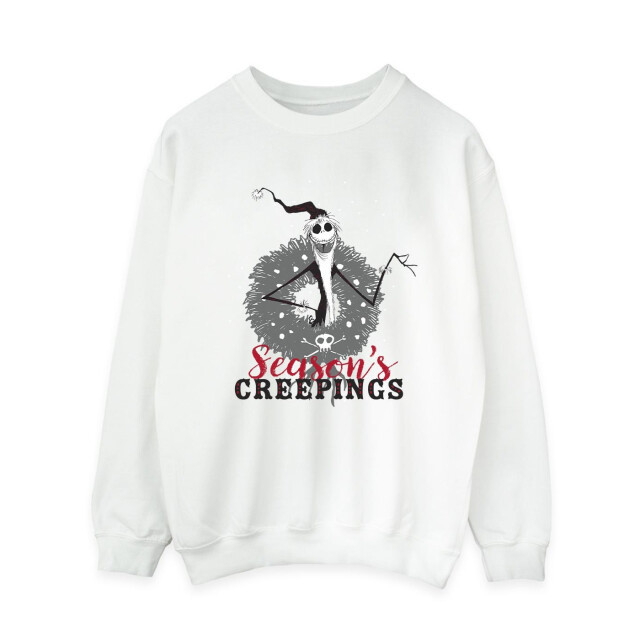 Li-cense Disney dames the nightmare before christmas seasons creepings krans sweatshirt UTBI32001_white large