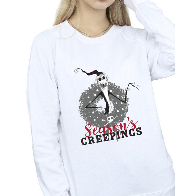 Li-cense Disney dames the nightmare before christmas seasons creepings krans sweatshirt UTBI32001_white large