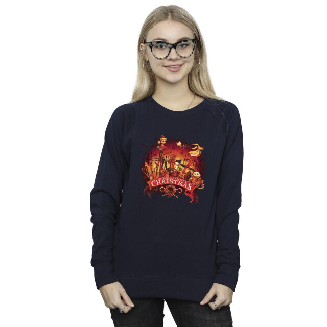 Li-cense Disney dames the nightmare before christmas eng kerstmis sweatshirt UTBI31932_navyblue large