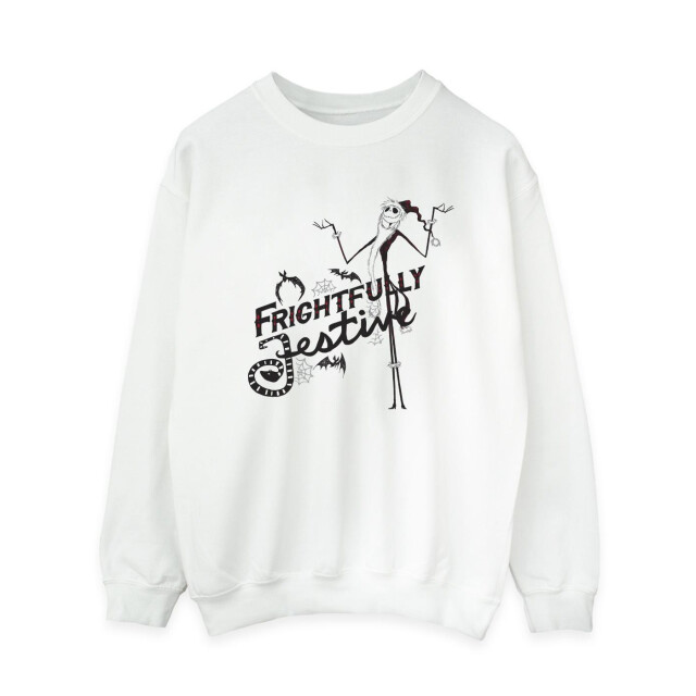 Li-cense Disney dames the nightmare before christmas angstaanjagend feestelijk sweatshirt UTBI31976_white large