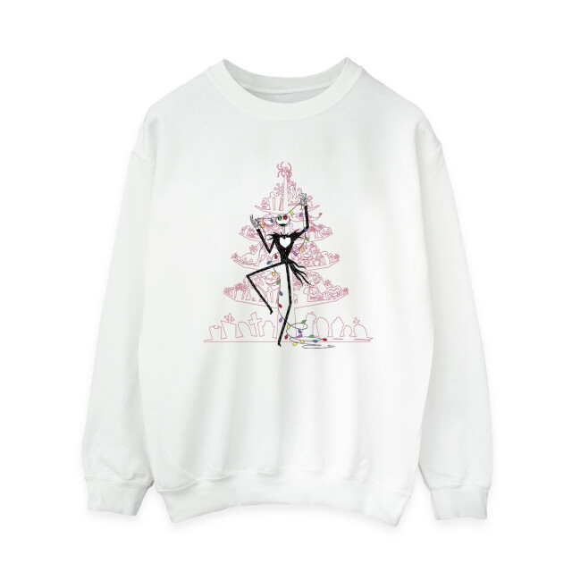 Li-cense Disney dames the nightmare before christmas tree roze sweatshirt UTBI31907_white large