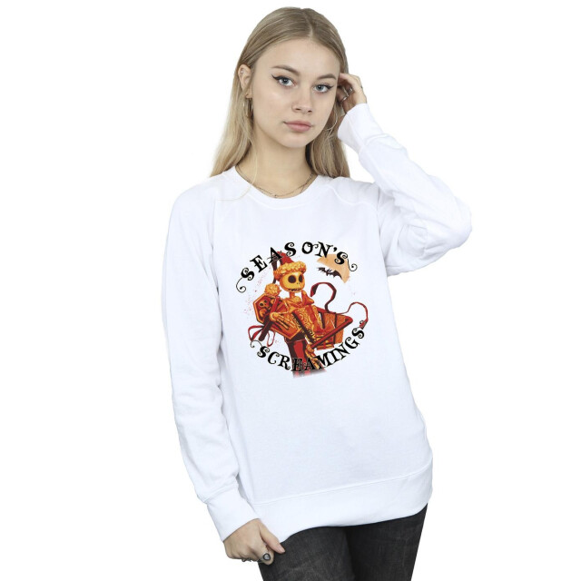 Li-cense Disney dames the nightmare before christmas seasons screamings sweatshirt UTBI31908_white large