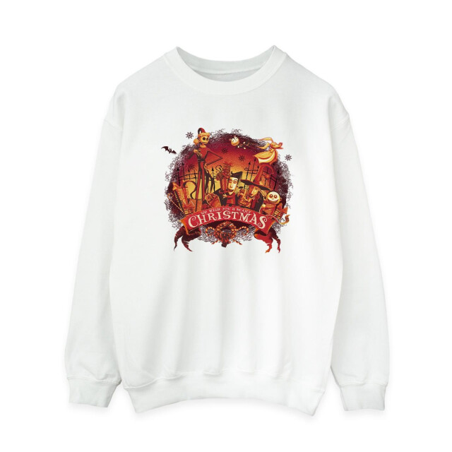 Li-cense Disney dames the nightmare before christmas eng kerstmis sweatshirt UTBI31932_white large