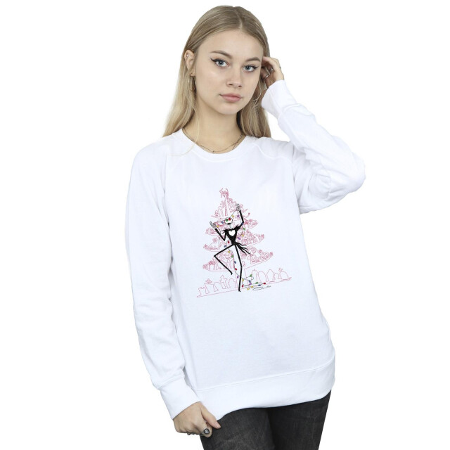 Li-cense Disney dames the nightmare before christmas tree roze sweatshirt UTBI31907_white large