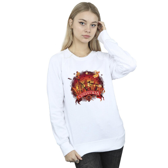 Li-cense Disney dames the nightmare before christmas eng kerstmis sweatshirt UTBI31932_white large