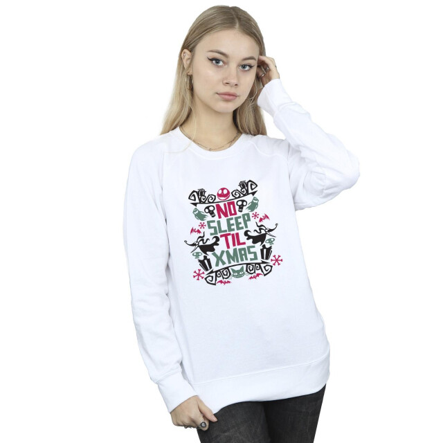 Li-cense Disney dames the nightmare before christmas no sleep til xmas sweatshirt UTBI31890_white large