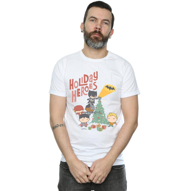 Li-cense Dc comics heren justice league holiday heroes t-shirt UTBI31775_white large