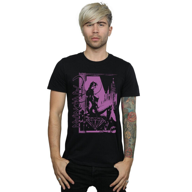 Li-cense Dc comics heren justice league catwoman stemmen voor batman t-shirt UTBI31722_black large