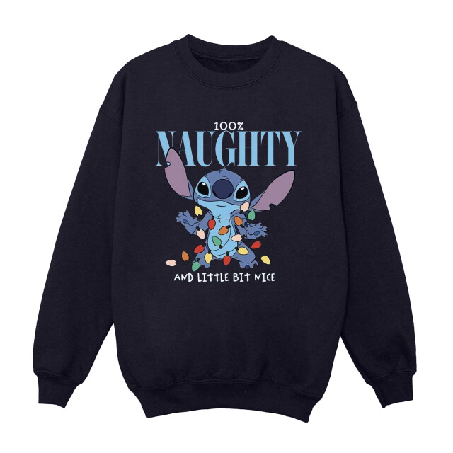 Li-cense Disney dames lilo & stitch naughty & nice sweatshirt UTBI23128_navyblue large