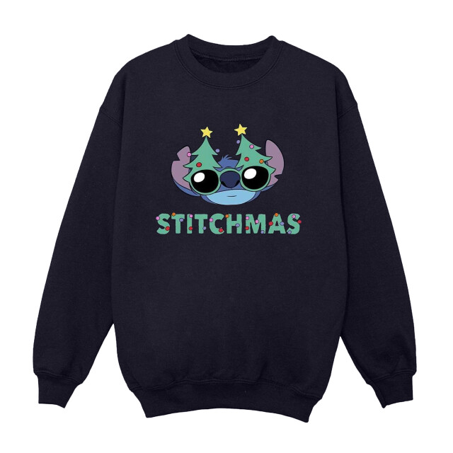Li-cense Disney dames lilo & stitch stitchmas bril sweatshirt UTBI23129_navyblue large