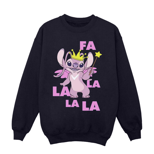 Li-cense Disney dames lilo & stitch angel fa la la sweatshirt UTBI23076_navyblue large