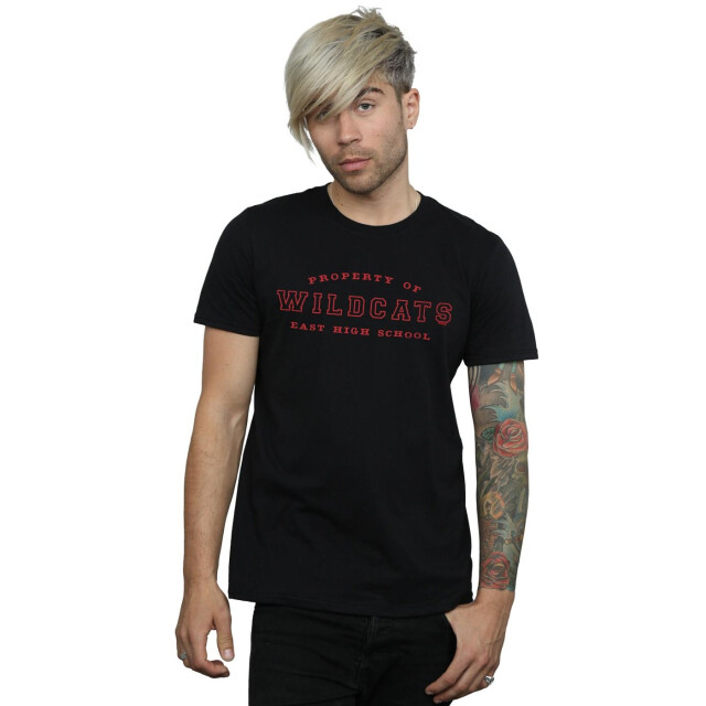 Li-cense Disney heren high school musical de musical eigendom van wildcats t-shirt UTBI31304_black large