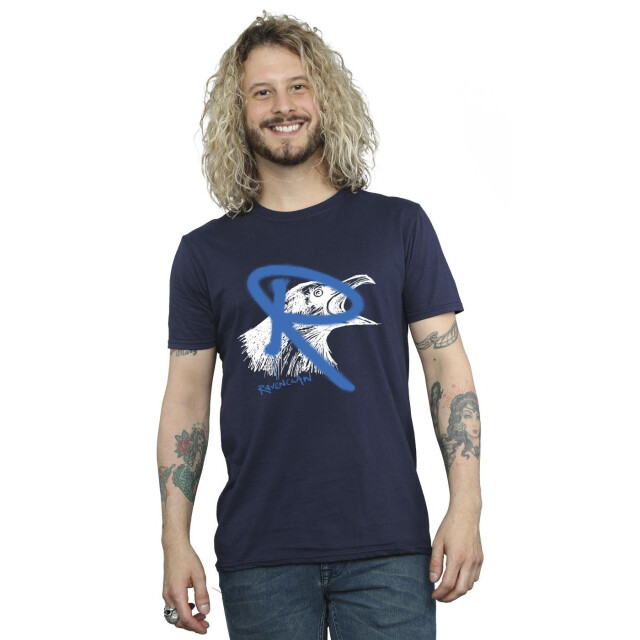 Li-cense Harry potter heren ravenclaw pop spray t-shirt UTBI31215_navyblue large