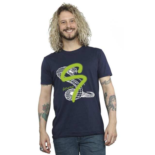 Li-cense Harry potter heren slytherin pop spray t-shirt UTBI31175_navyblue large