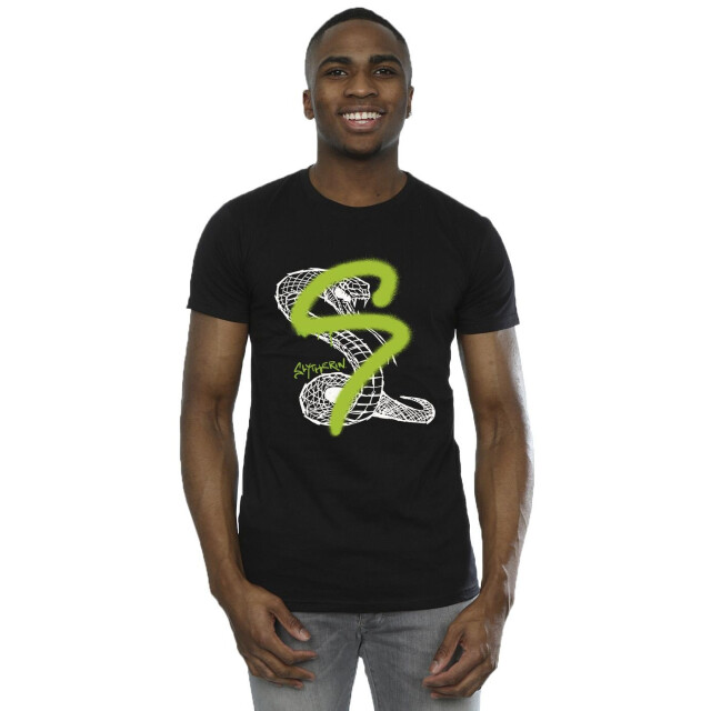 Li-cense Harry potter heren slytherin pop spray t-shirt UTBI31175_black large