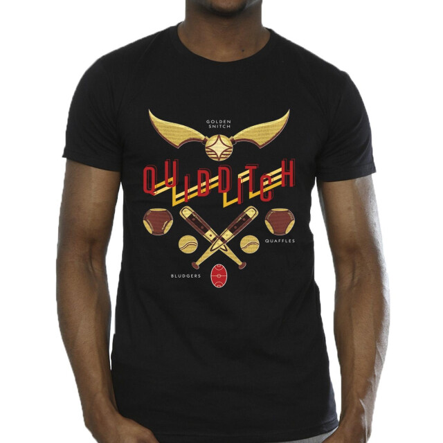Li-cense Harry potter heren zwerkbal gouden snaai t-shirt UTBI31127_black large