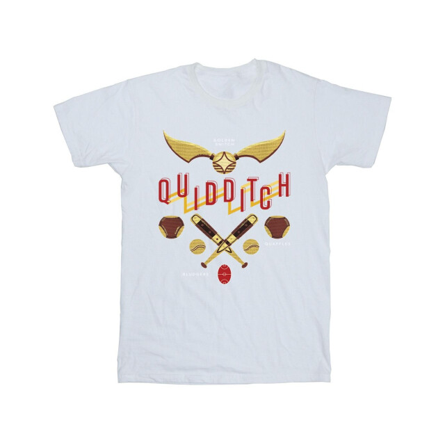 Li-cense Harry potter heren zwerkbal gouden snaai t-shirt UTBI31127_white large
