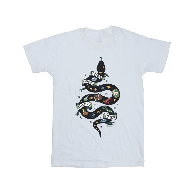 Li-cense Harry potter heren slytherin schets t-shirt UTBI31023_white large