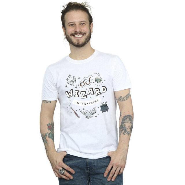 Li-cense Harry potter heren tovenaar in training t-shirt UTBI30966_white large