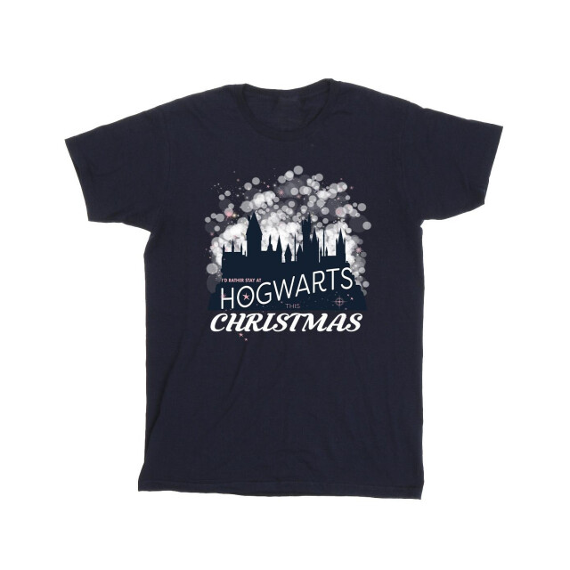 Li-cense Harry potter heren zweinstein kerstmis t-shirt UTBI30947_navyblue large